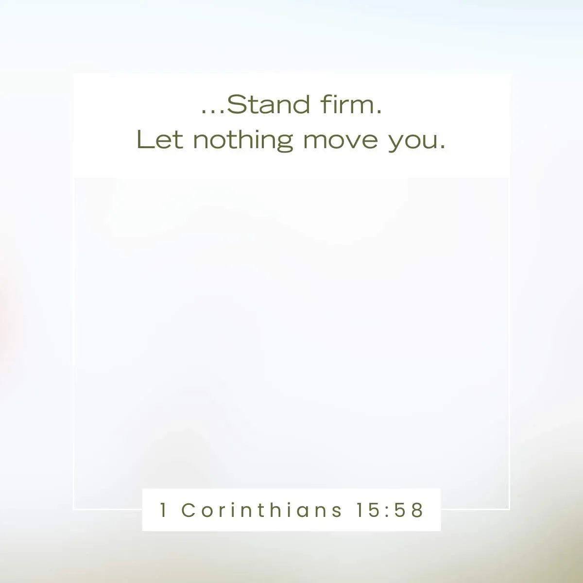 1 Corinthians 15:58 Bible Verse about perseverance
