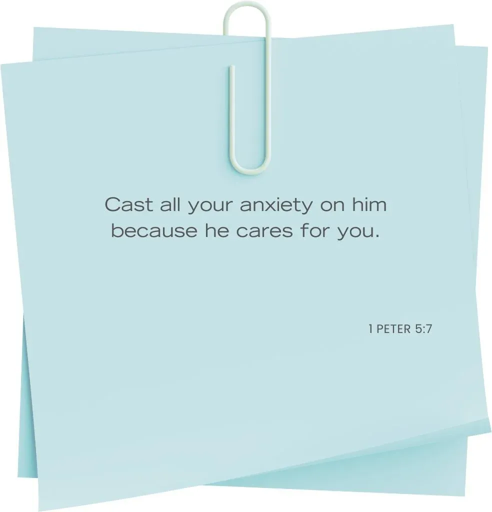 1 Peter 5:7 Bible verse — He cares for you