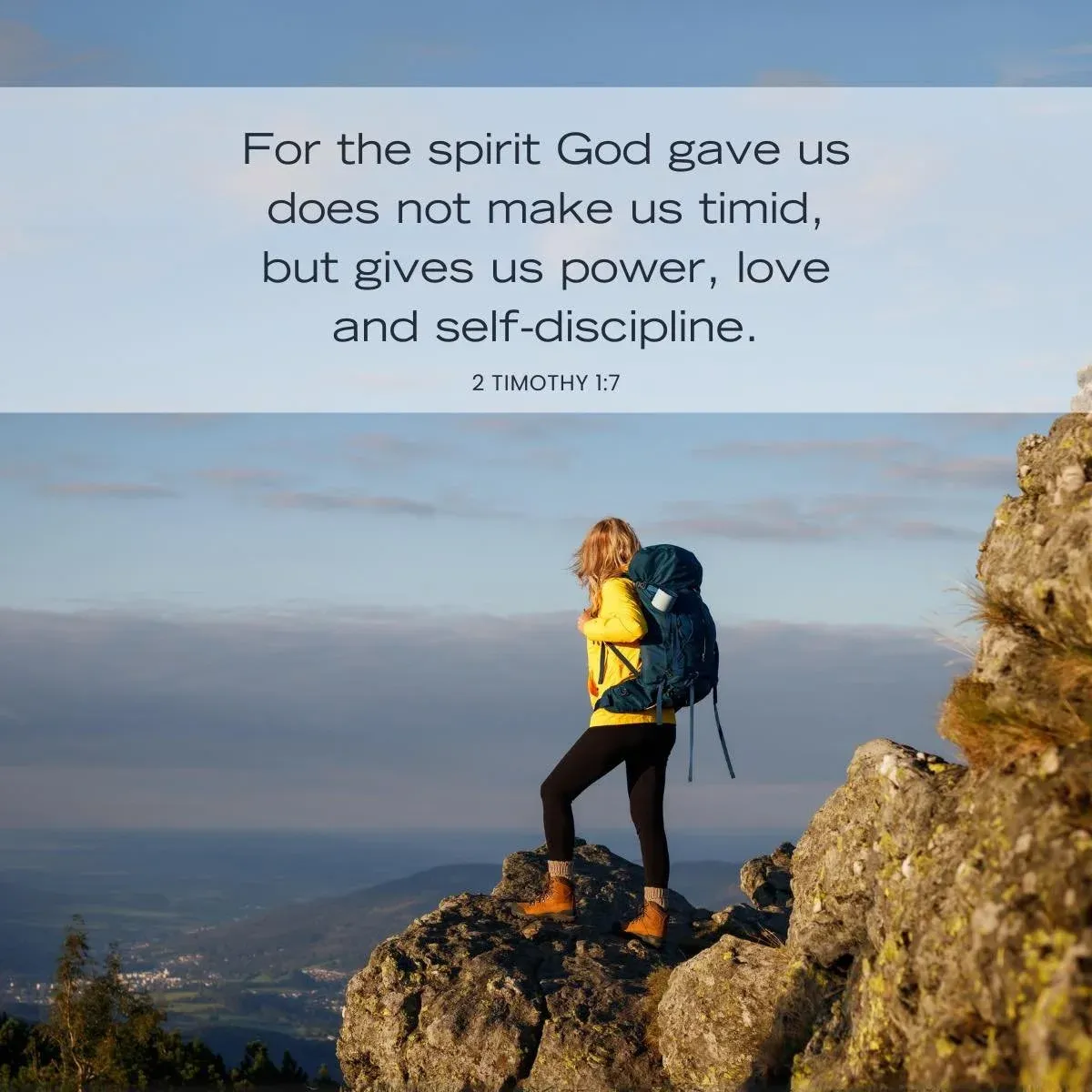 2 Timothy 1:7 Bible verse about stepping out of your comfort zone