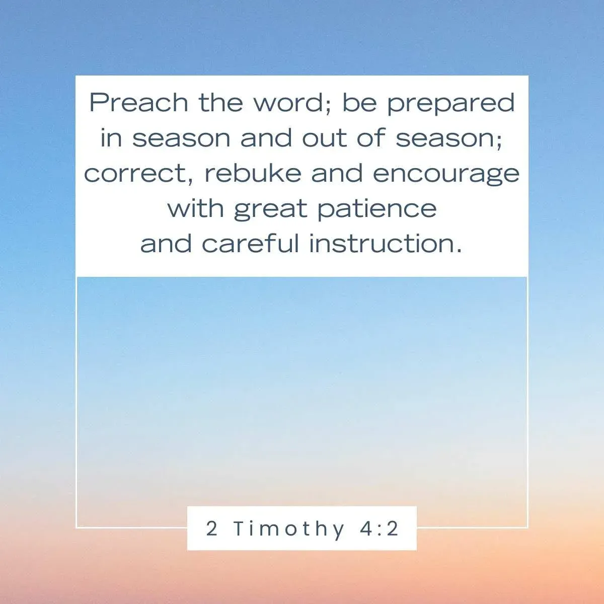 2 Timothy 4:2 Bible verse about being prepared