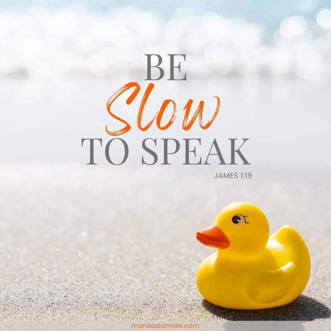 The Importance of Being Slow to Speak