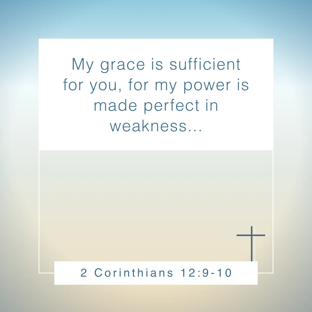 2 Corinthians 12:9-10 Bible verse about adversity