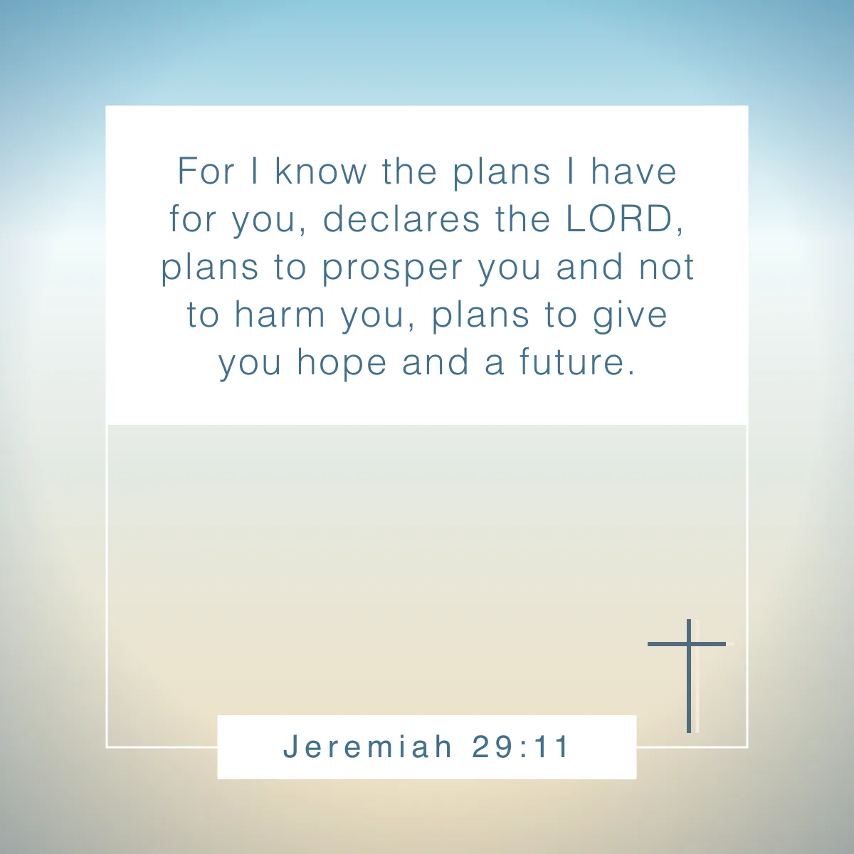 Jeremiah 29:11 Bible verse about adversity