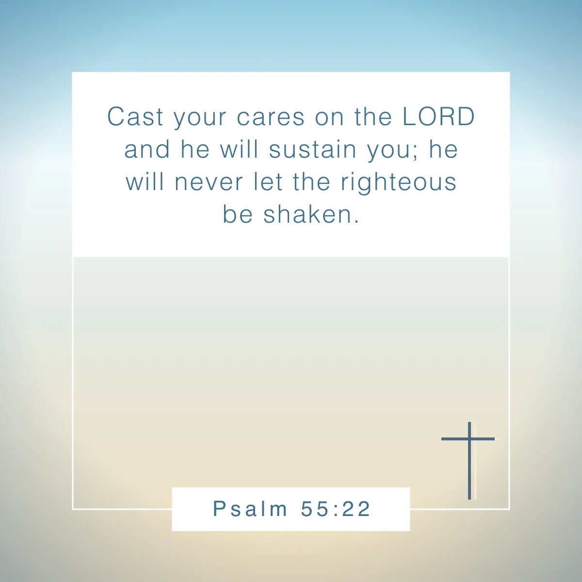Psalm 55:22 Bible verse about adversity