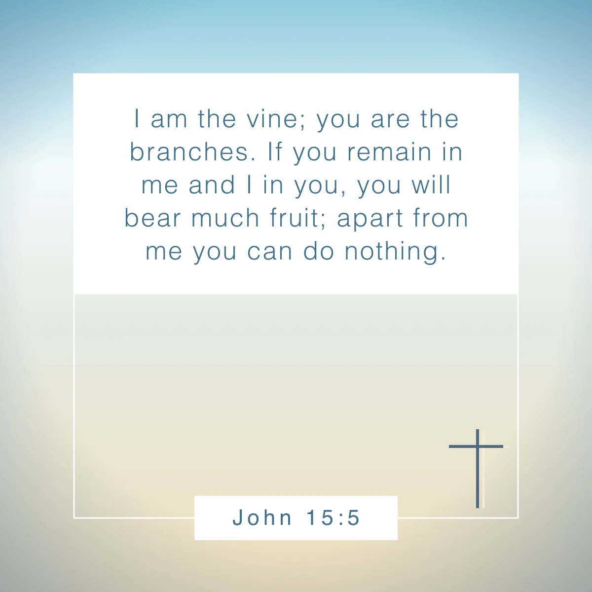 John 15:5 Bible verse about ambition