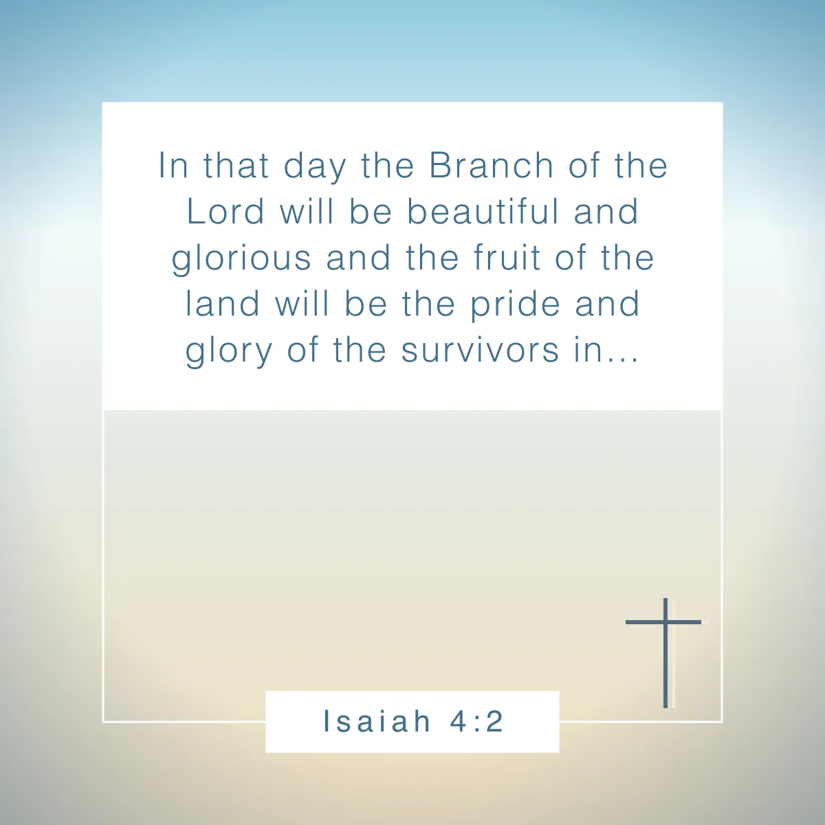 Isaiah 4:2 Bible verse about beauty that reveal God's view of true worth