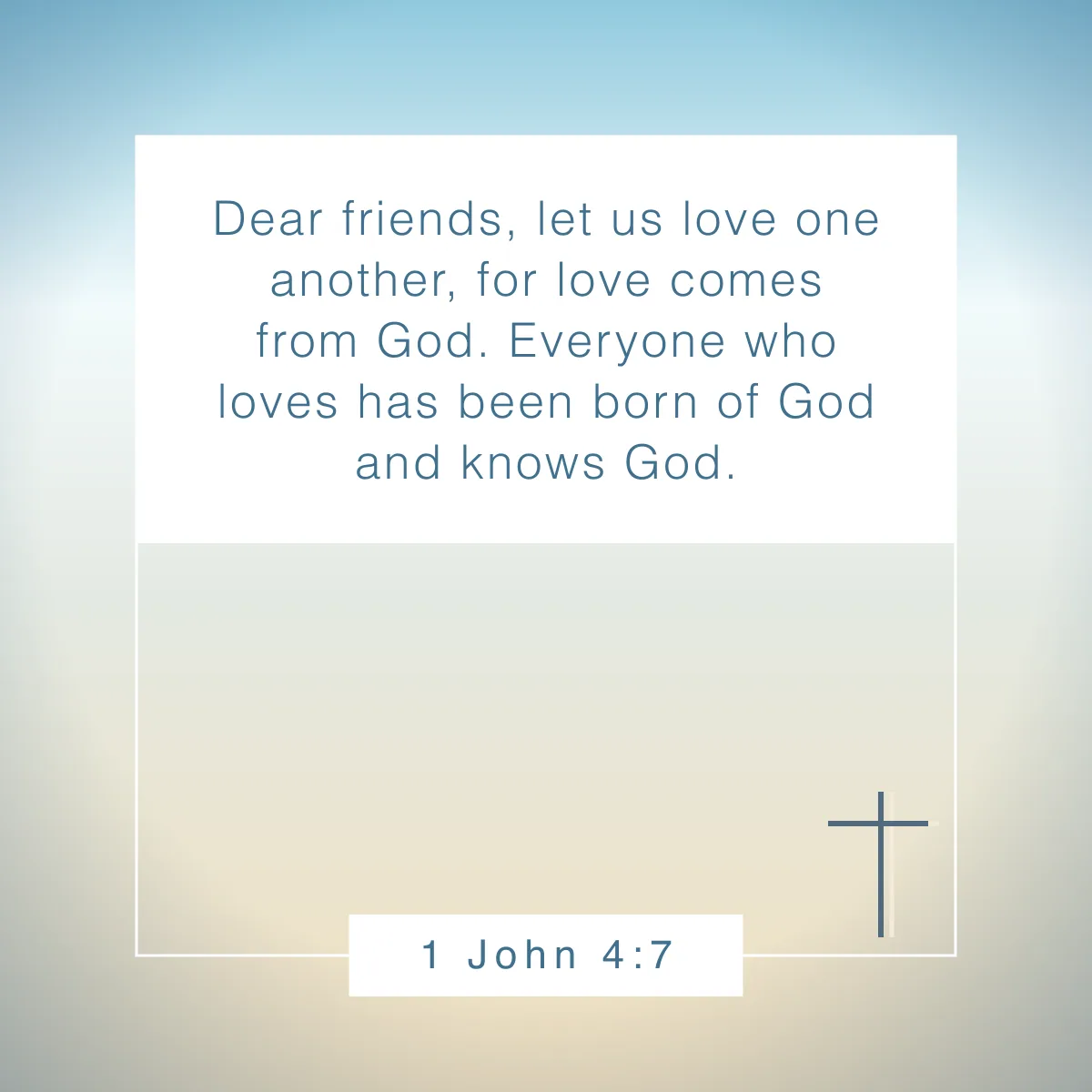 1 John 4:7 Bible verse about being prepared
