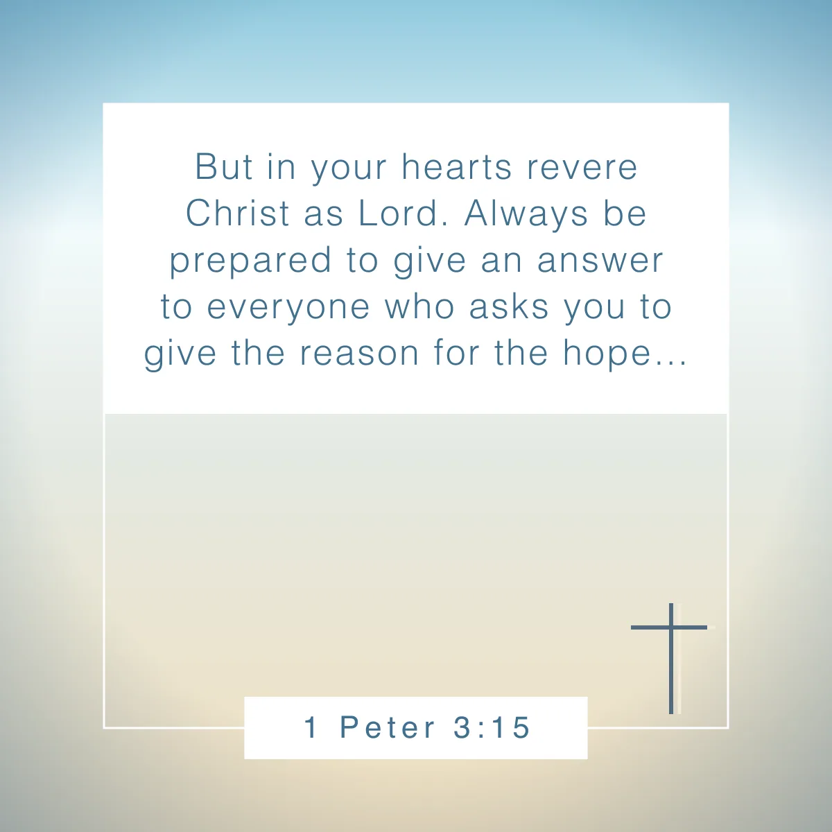 1 Peter 3:15 Bible verse about being prepared