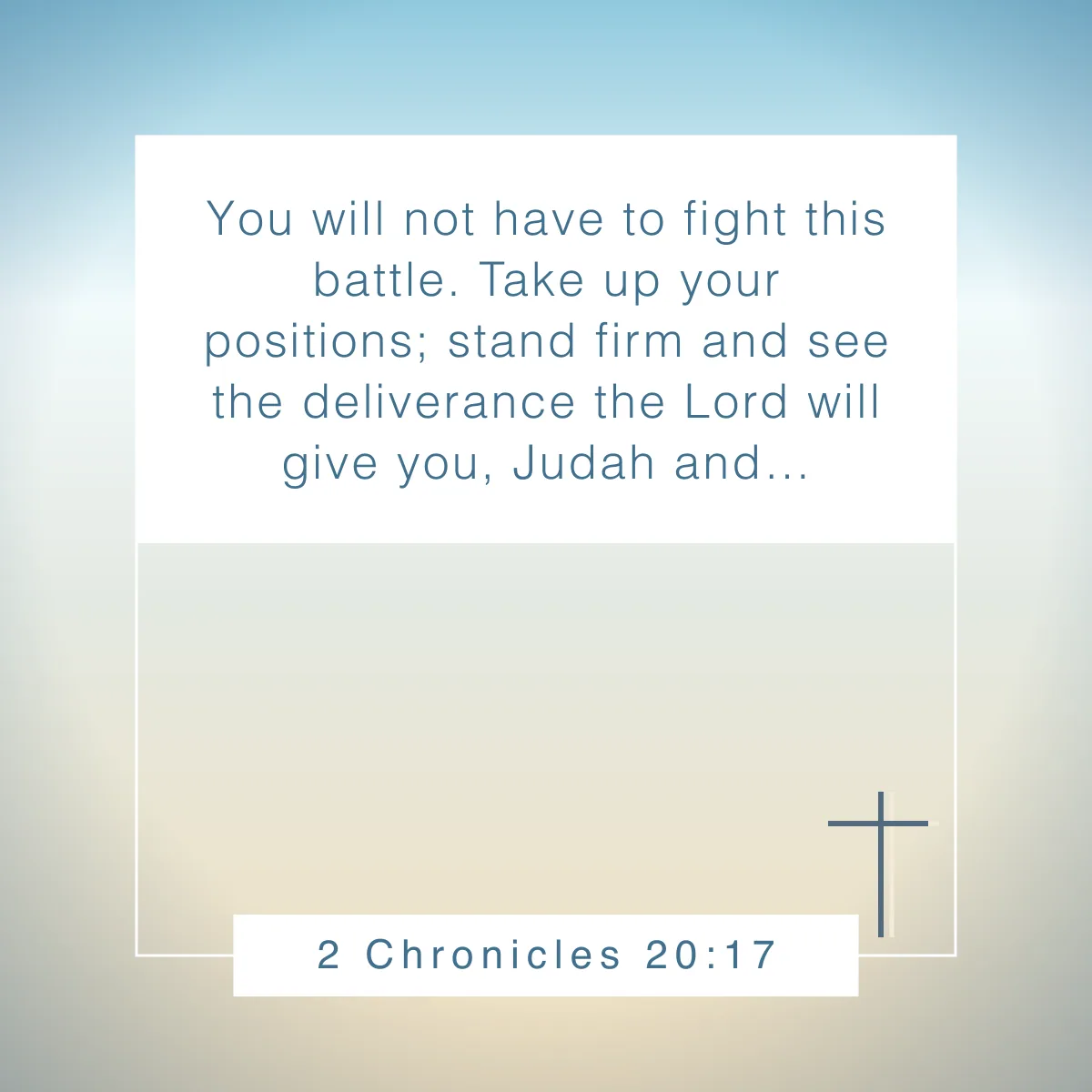 2 Chronicles 20:17 Bible verse about being prepared
