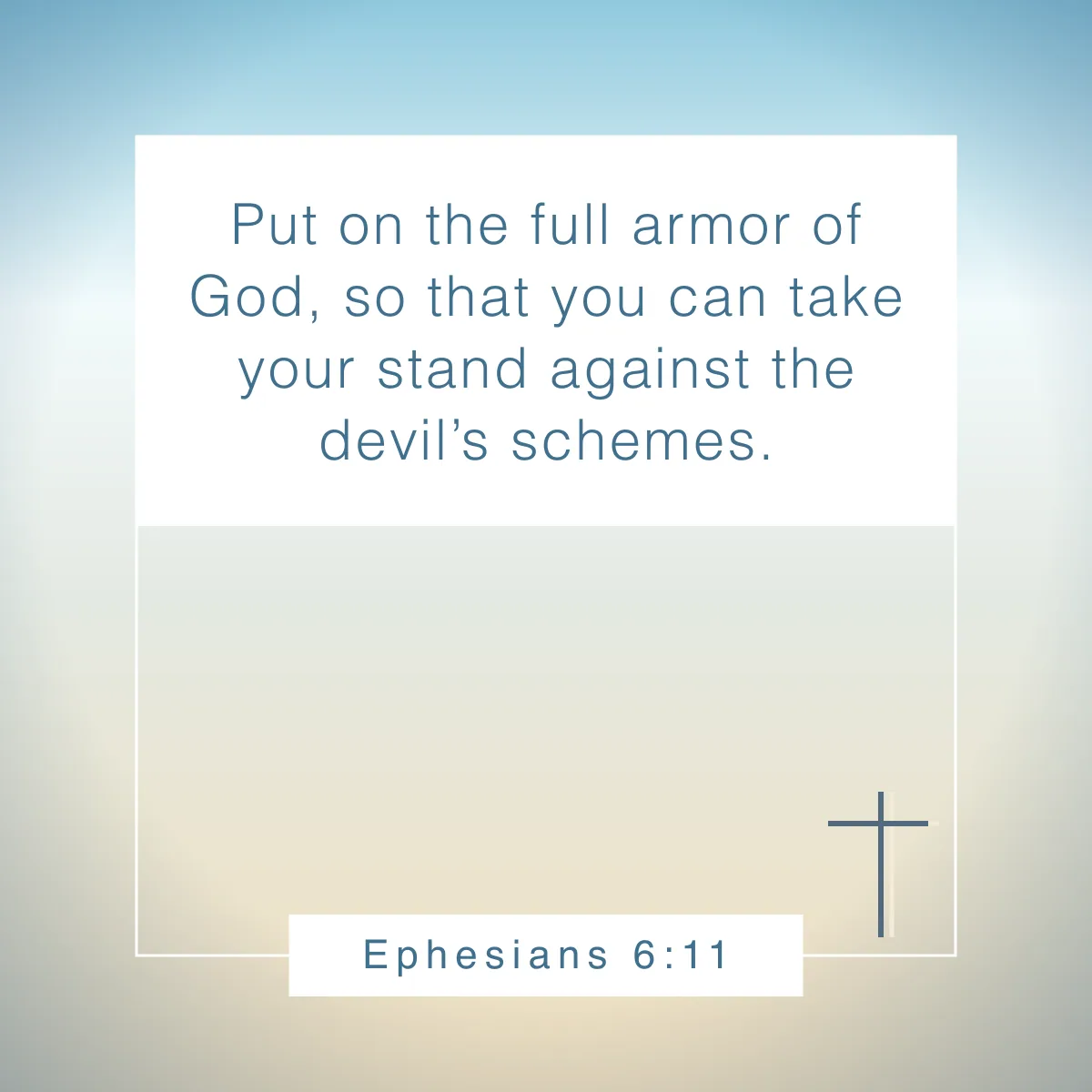 Ephesians 6:11 Bible verse about being prepared