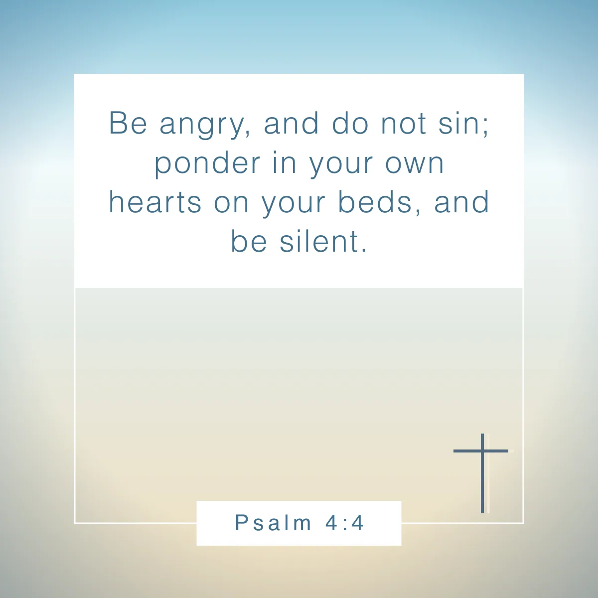 Psalm 4:4 Bible verse about being still