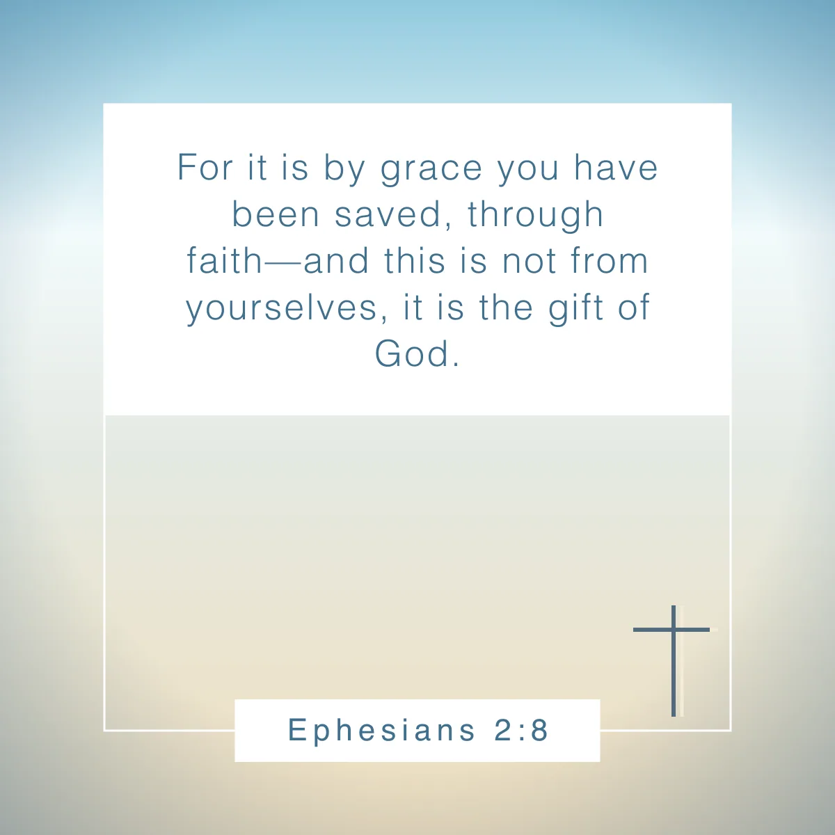 Ephesians 2:8 Bible verse about being thankful for blessings