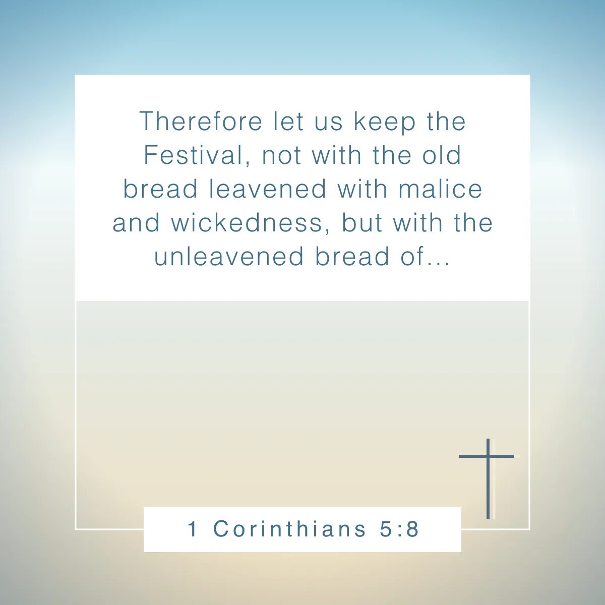 1 Corinthians 5:8 Bible verse about celebrating