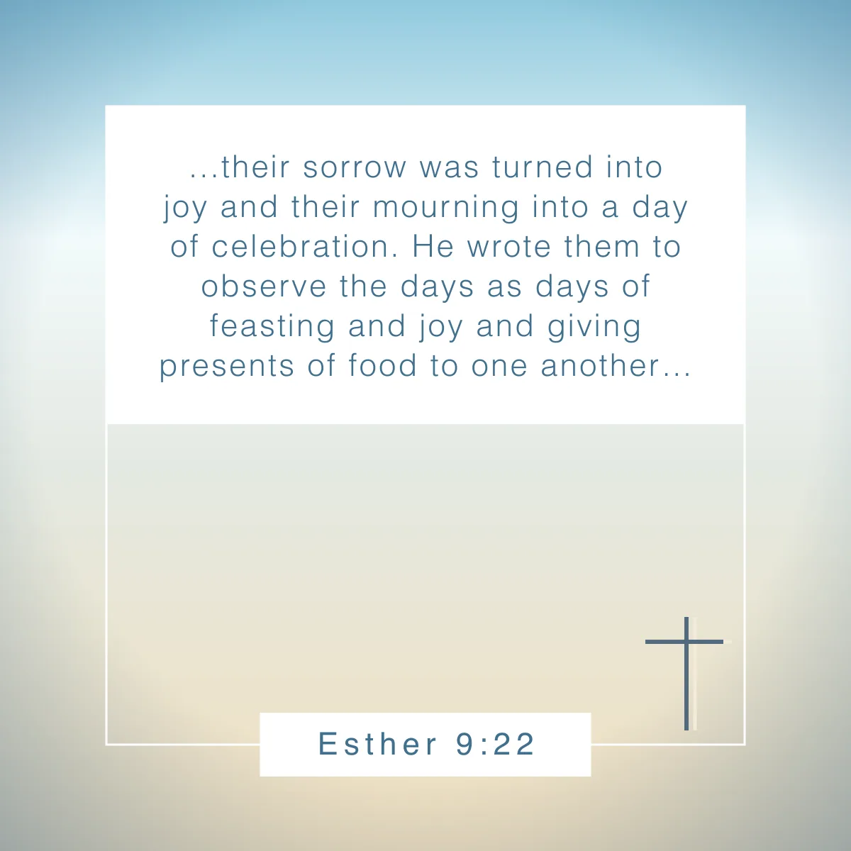 Esther 9:22 Bible verse about celebrating