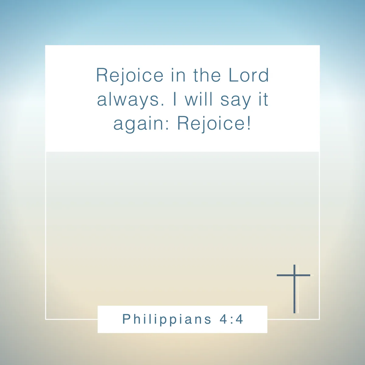 Philippians 4:4 Bible verse about celebrating