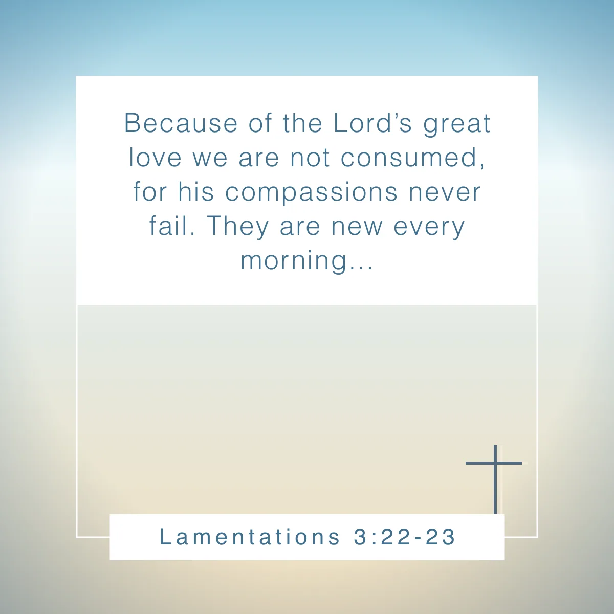 Lamentations 3:22-23 Bible verse about change