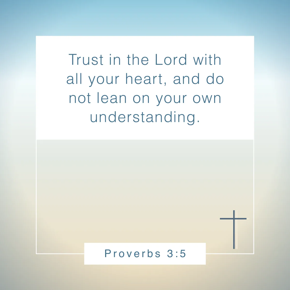 Proverbs 3:5 Bible verse about change