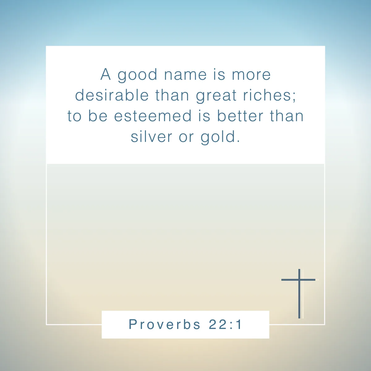 Proverbs 22:1 Bible verse about character