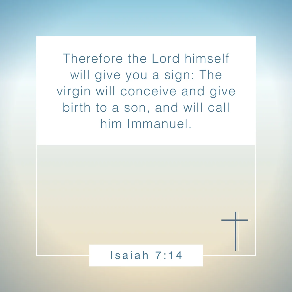 Isaiah 7:14 Bible verse about Christmas