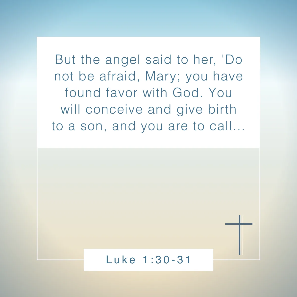 Luke 1:30-31 Bible verse about Christmas