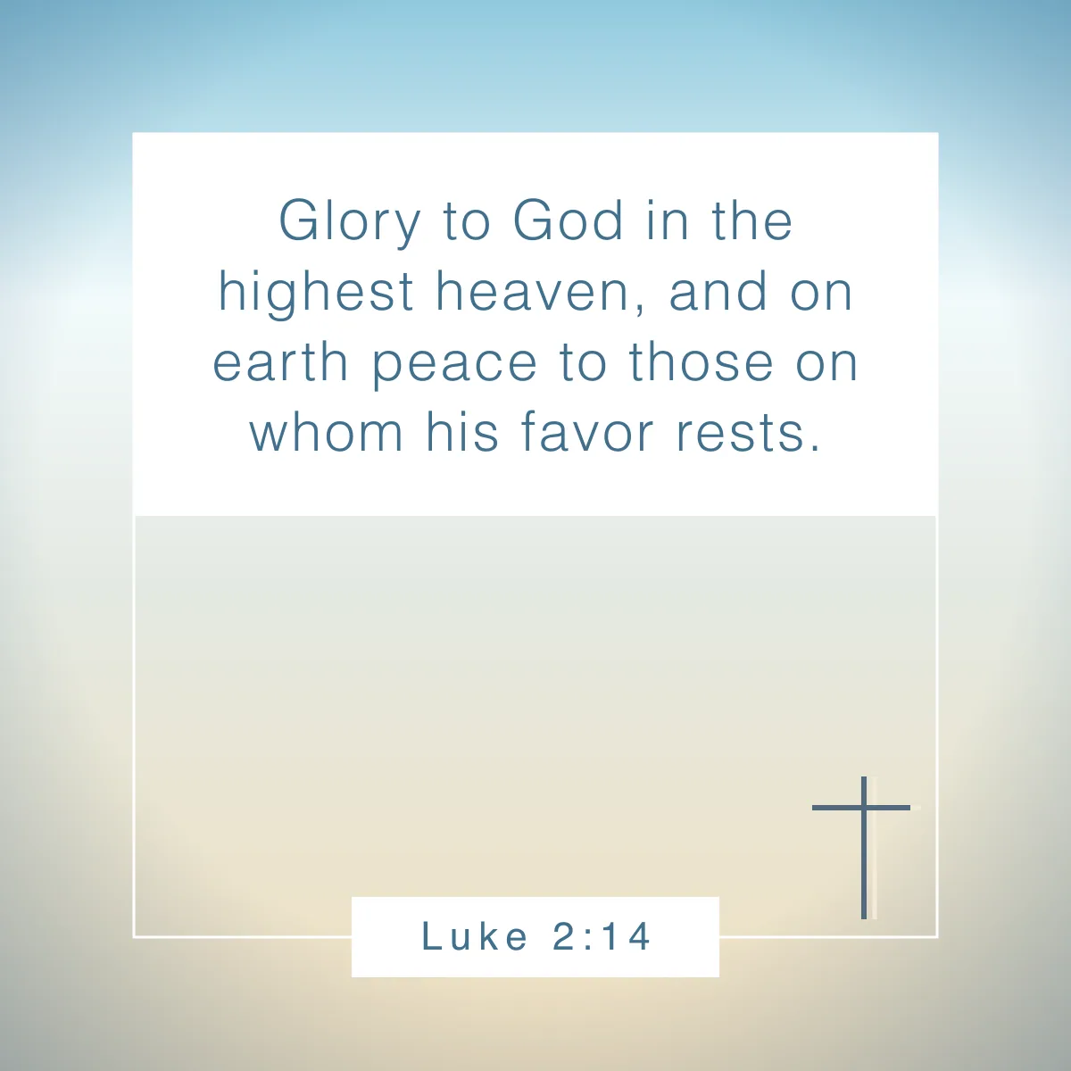 Luke 2:14 Bible verse about Christmas