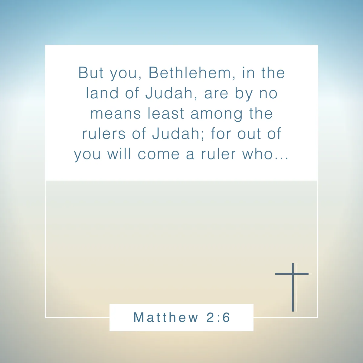 Matthew 2:6 Bible verse about Christmas