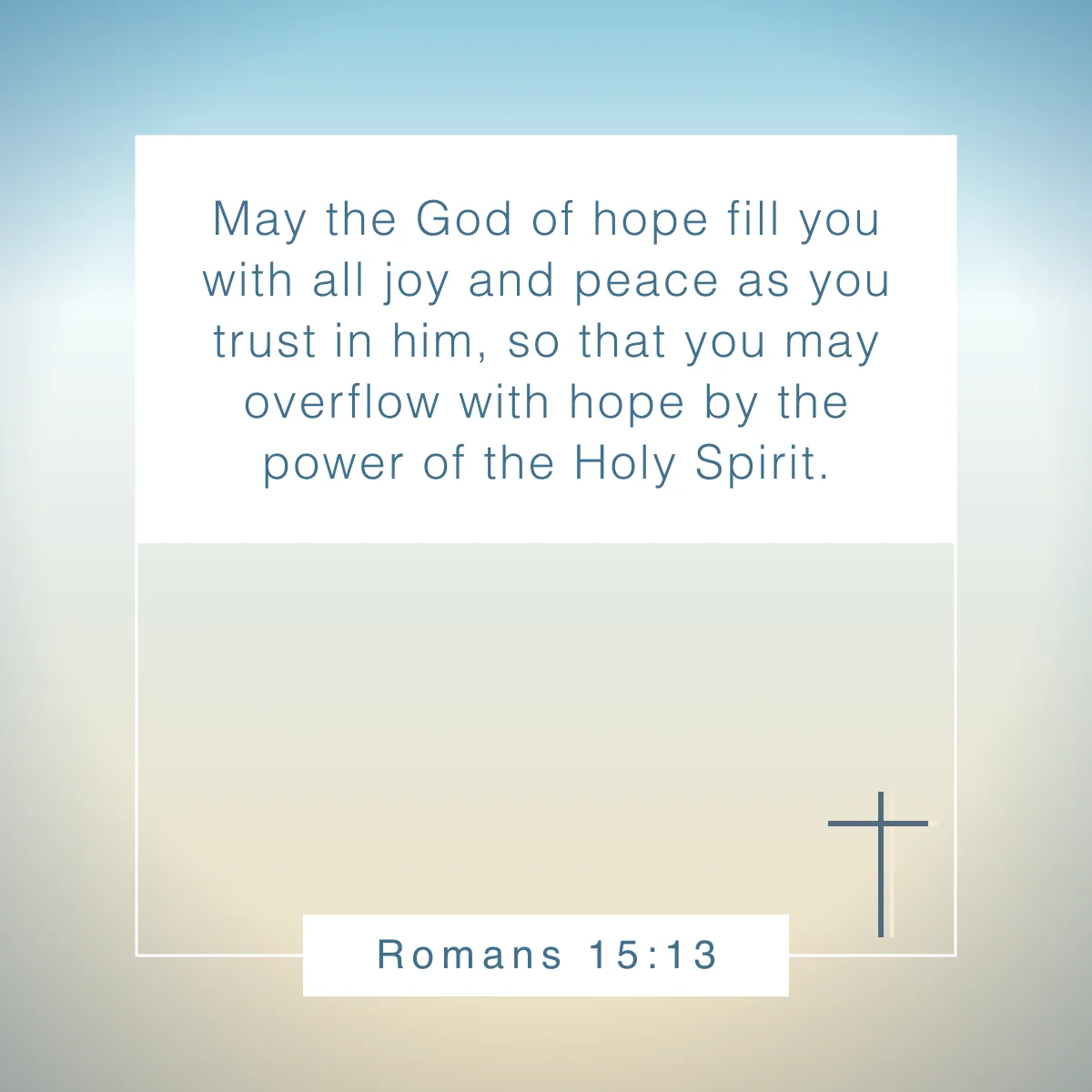 Romans 15:13 Bible verse about Christmas