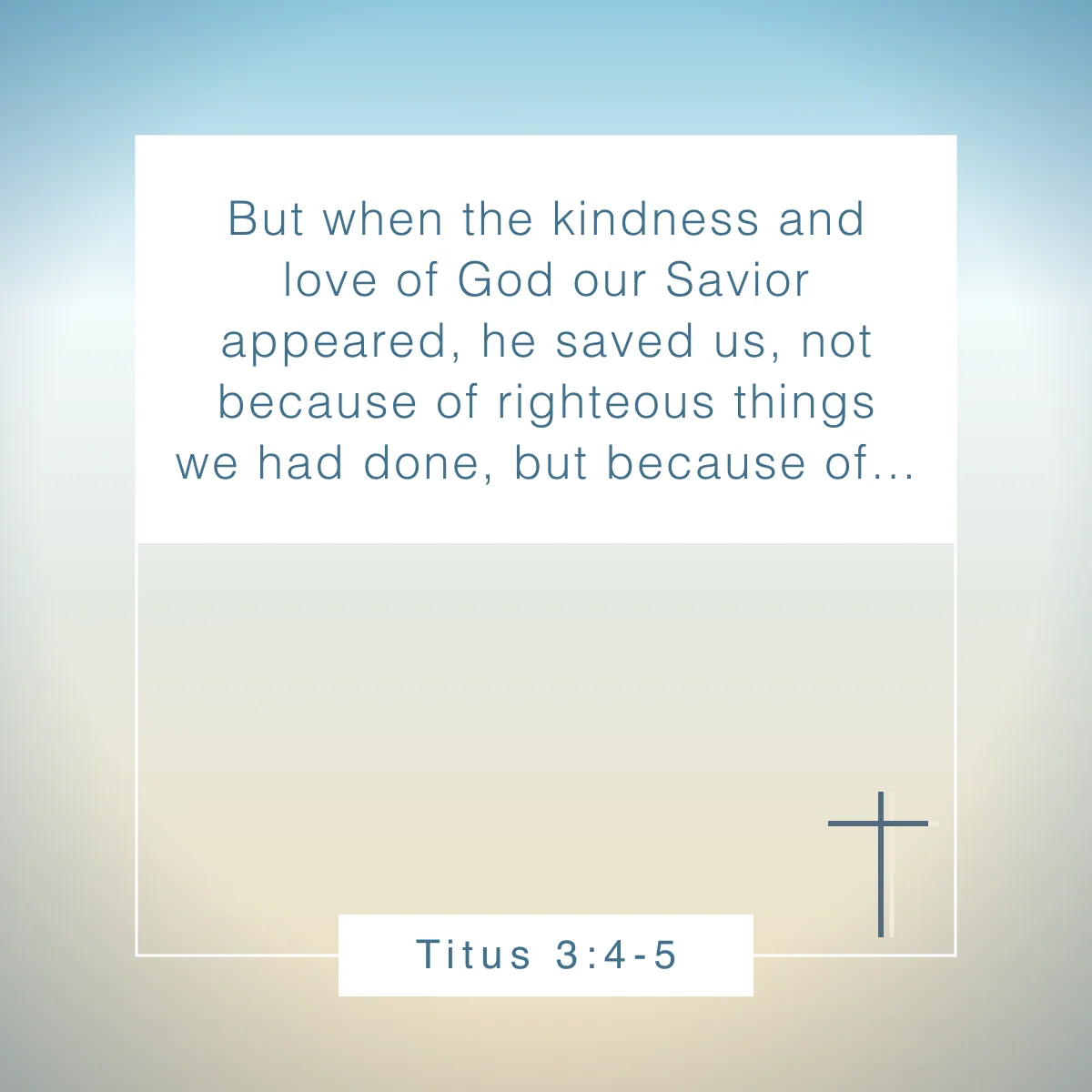 Titus 3:4-5 Bible verse about Christmas