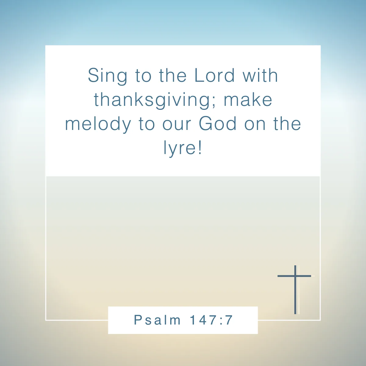 Psalm 147:7 Bible verse about counting your blessings