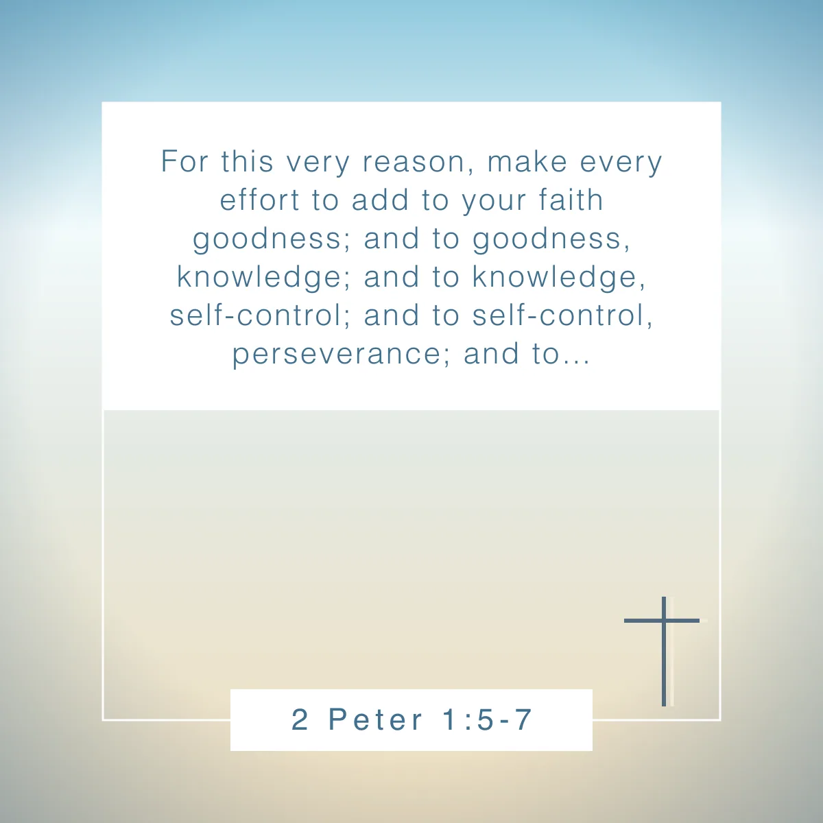 2 Peter 1:5-7 Bible verse about determination