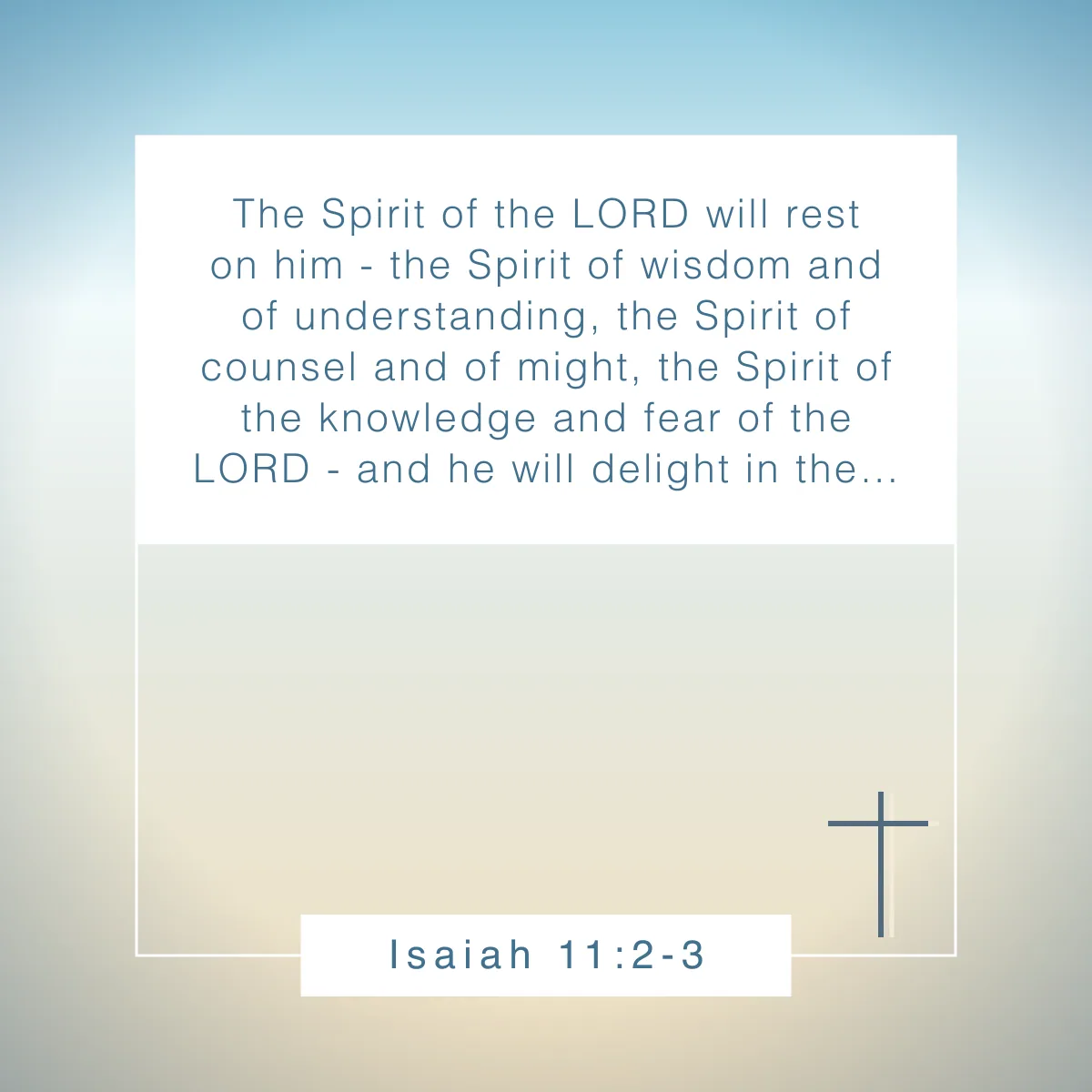 Isaiah 11:2-3 Bible verse about discernment and wisdom