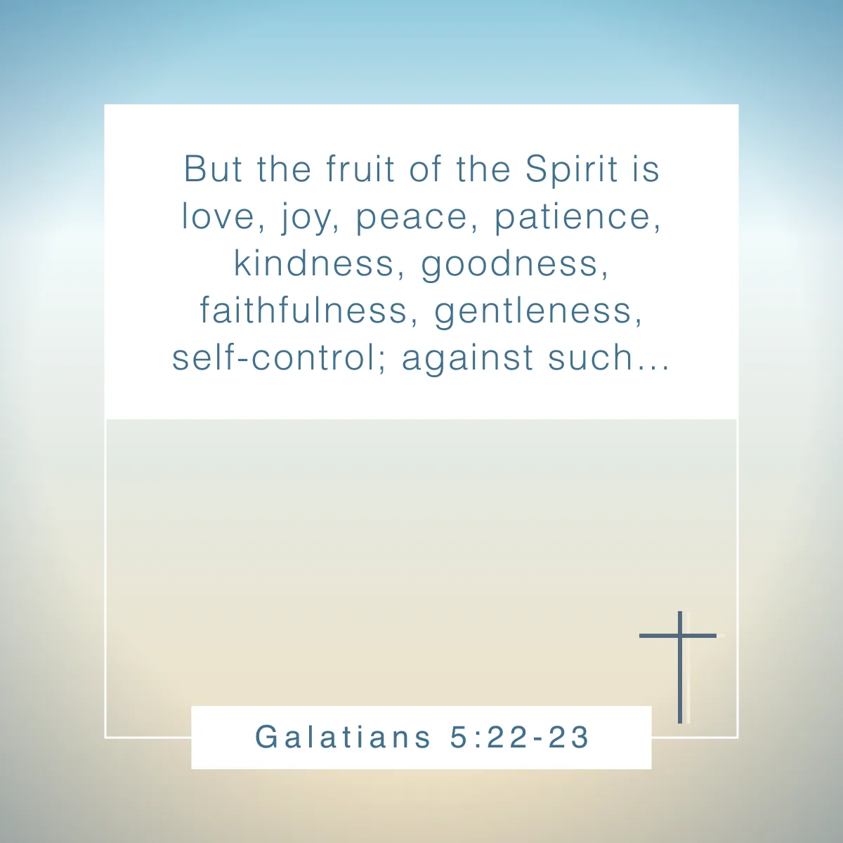 Galatians 5:22-23 Bible verse about discipline