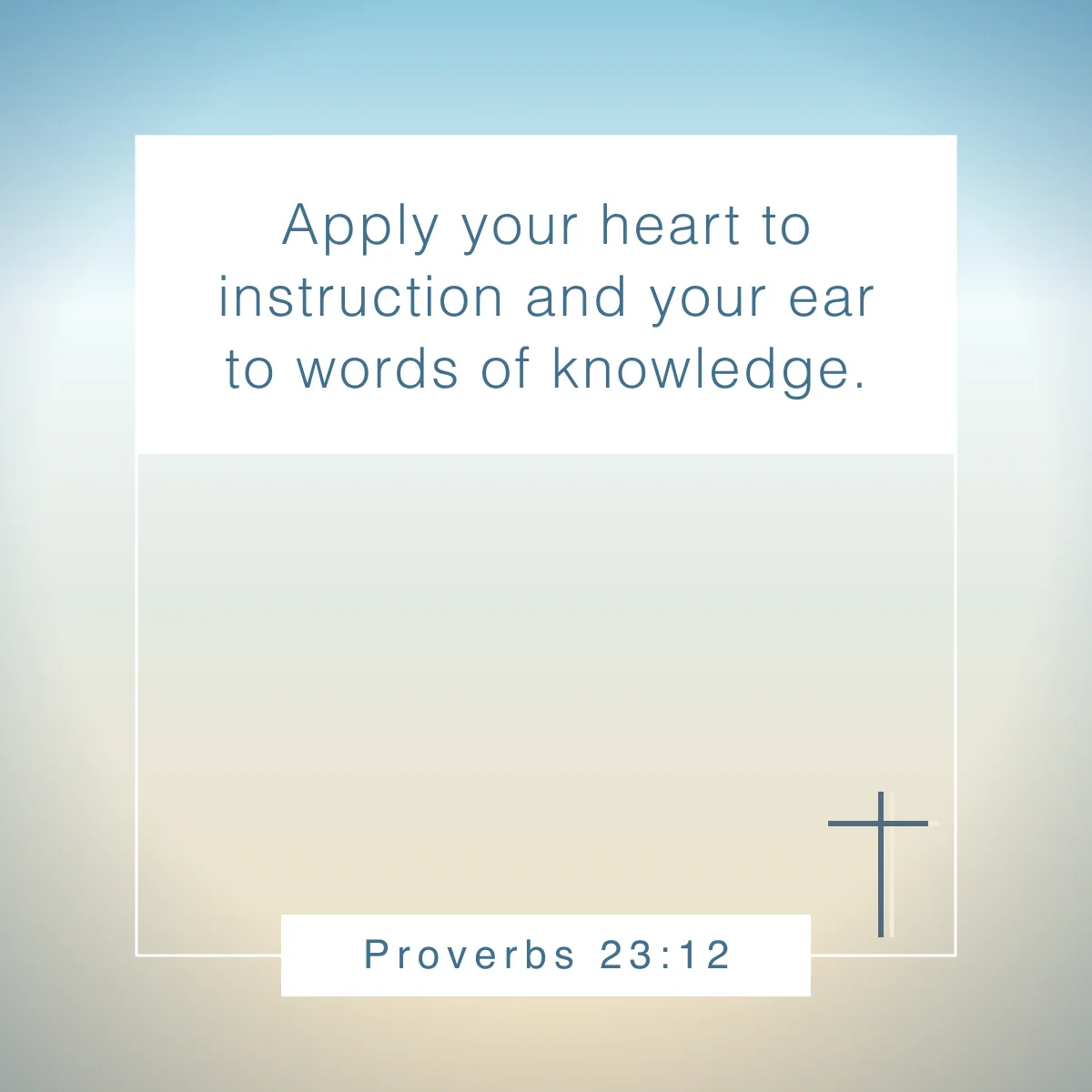 Proverbs 23:12 Bible verse about discipline