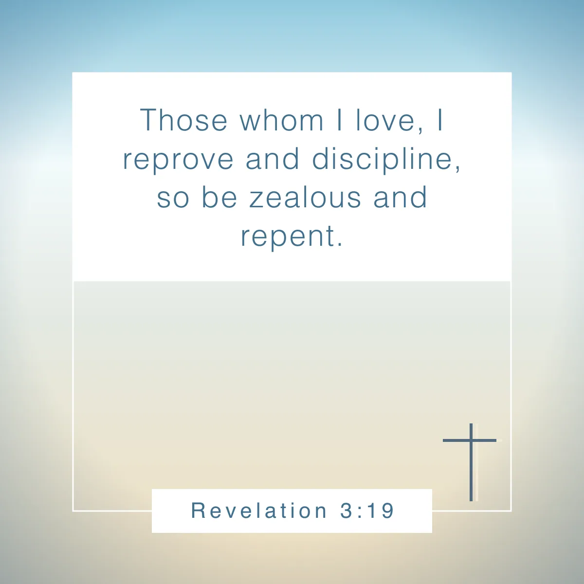 Revelation 3:19 Bible verse about discipline