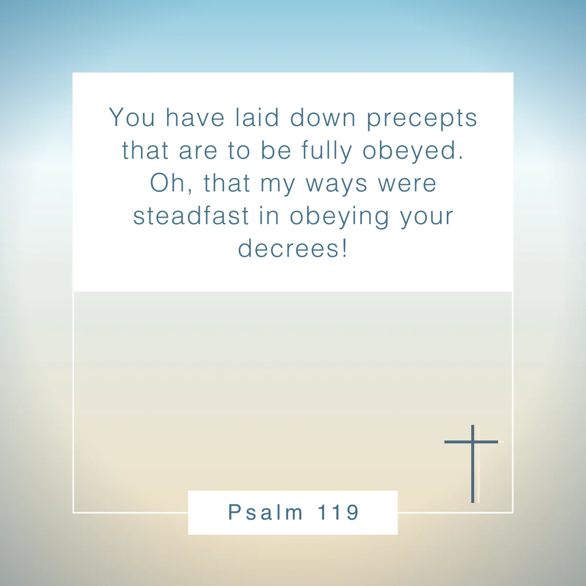 Psalm 119 Bible verse about doing your best