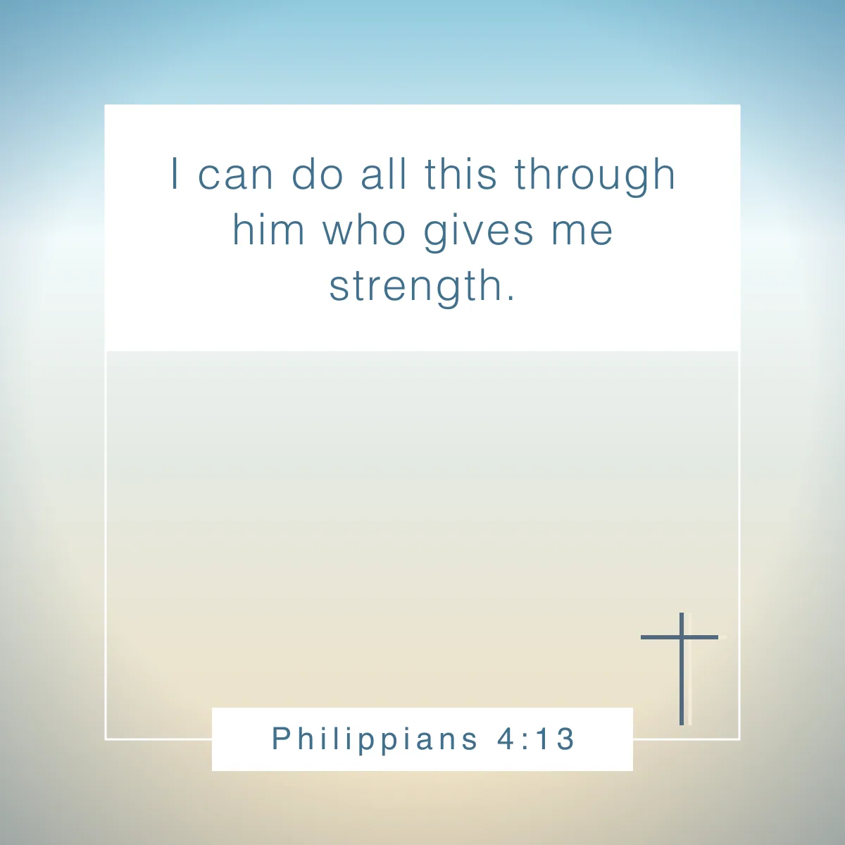 Philippians 4:13 Bible verse about doubt