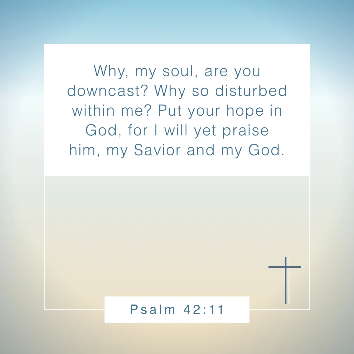 Psalm 42:11 Bible verse about doubt