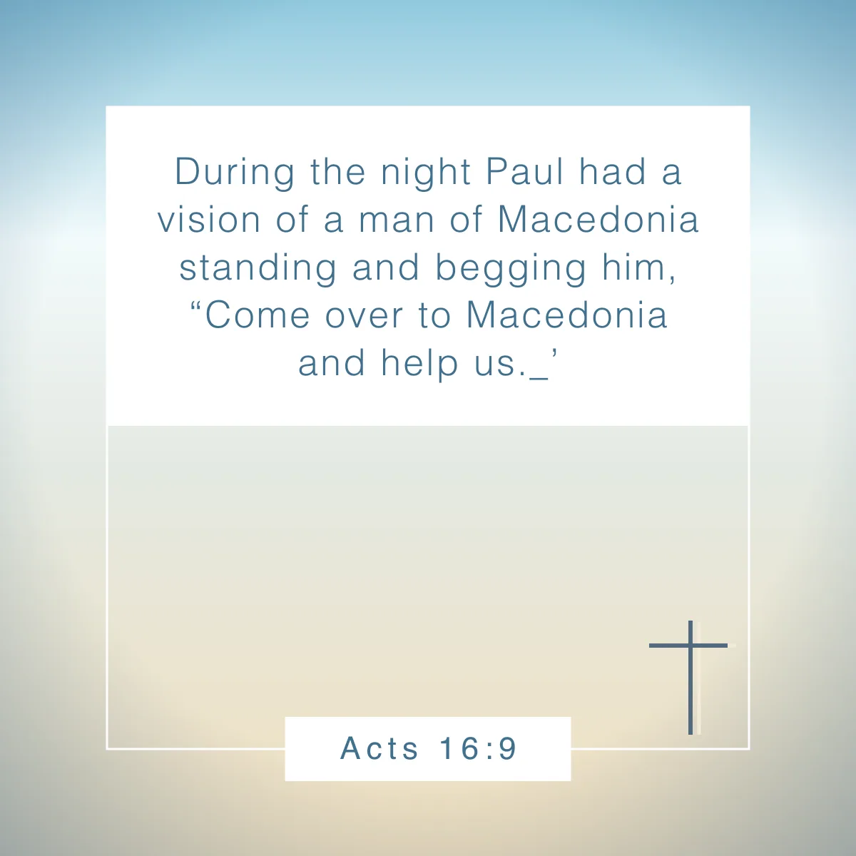 Acts 16:9 Bible verse about dreams