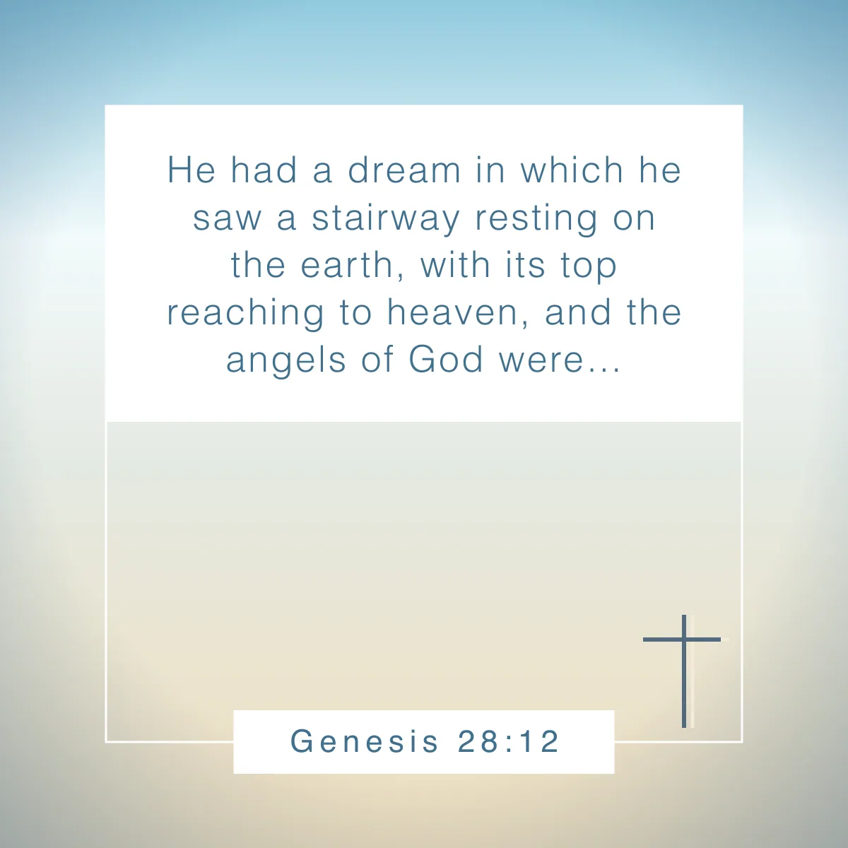 Genesis 28:12 Bible verse about dreams