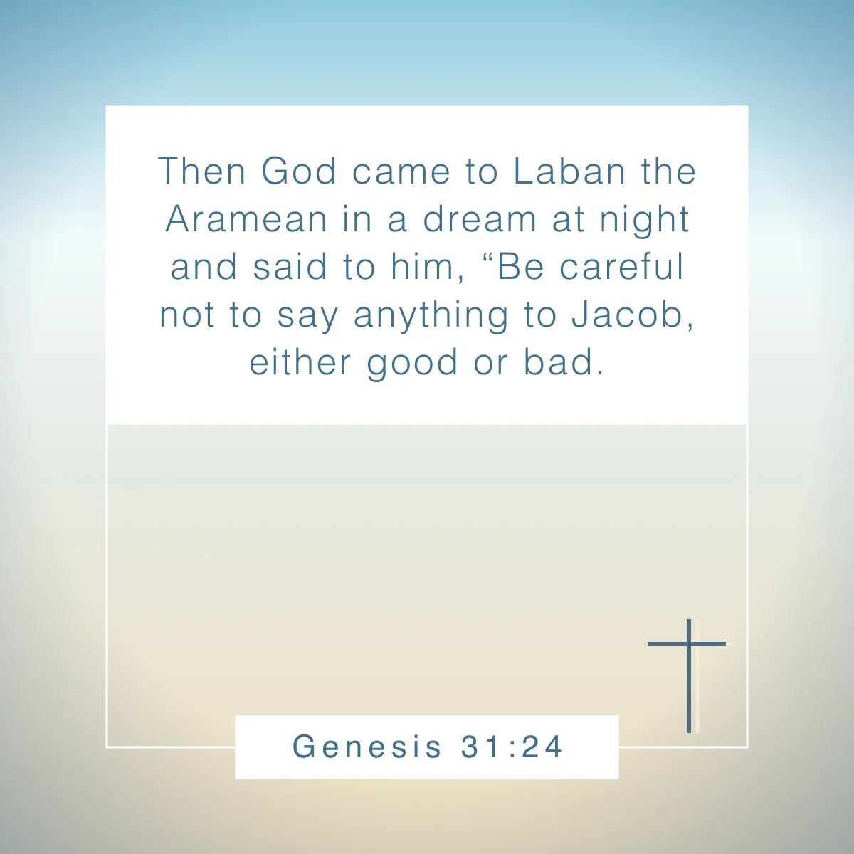 Genesis 31:24 Bible verse about dreams