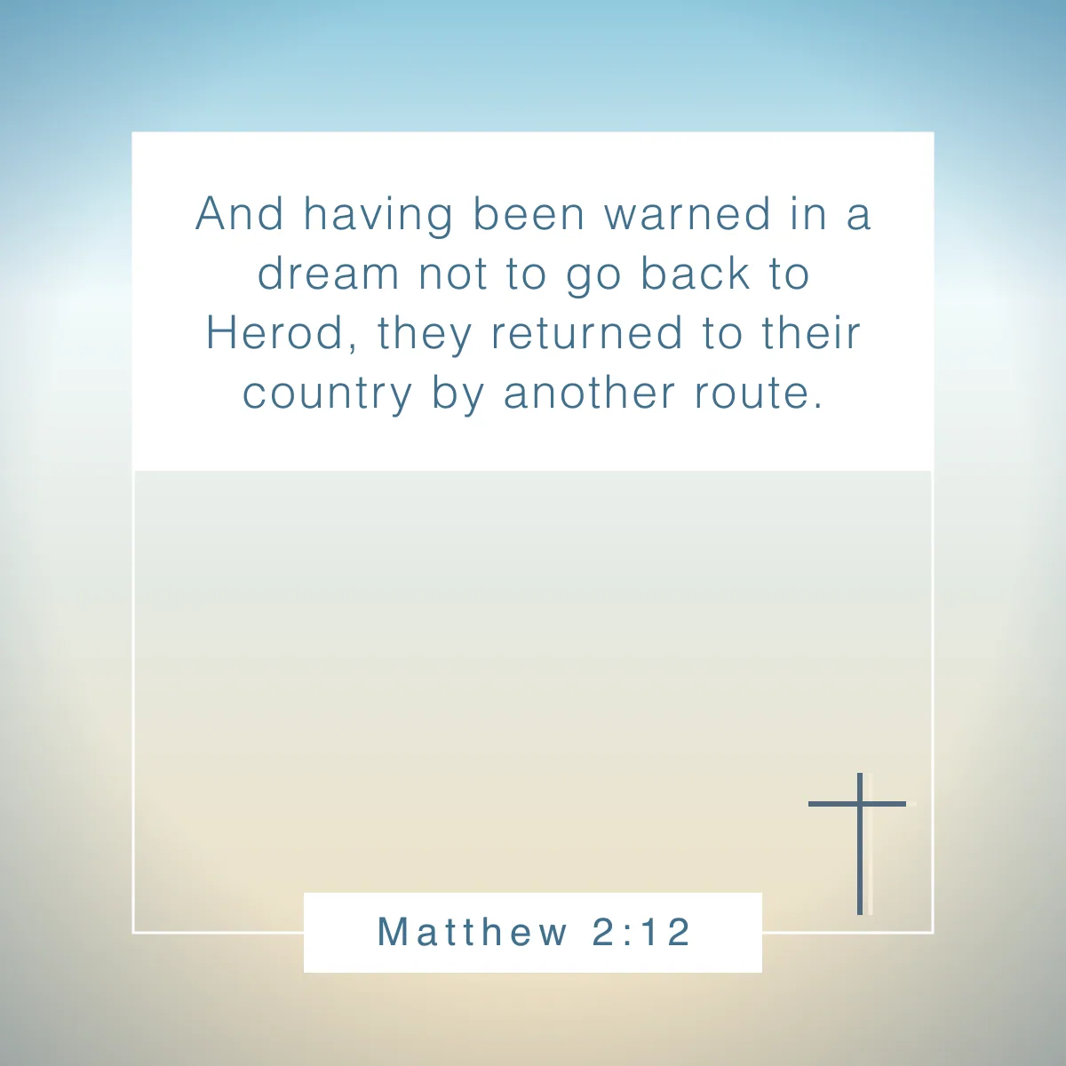 Matthew 2:12 Bible verse about dreams