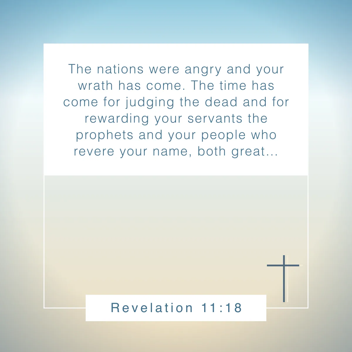 Revelation 11:18 Bible verse about Earth Day