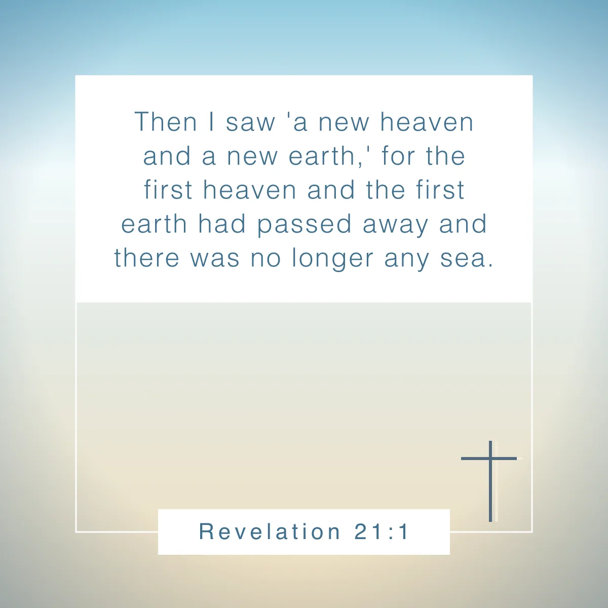 Revelation 21:1 Bible verse about Earth Day