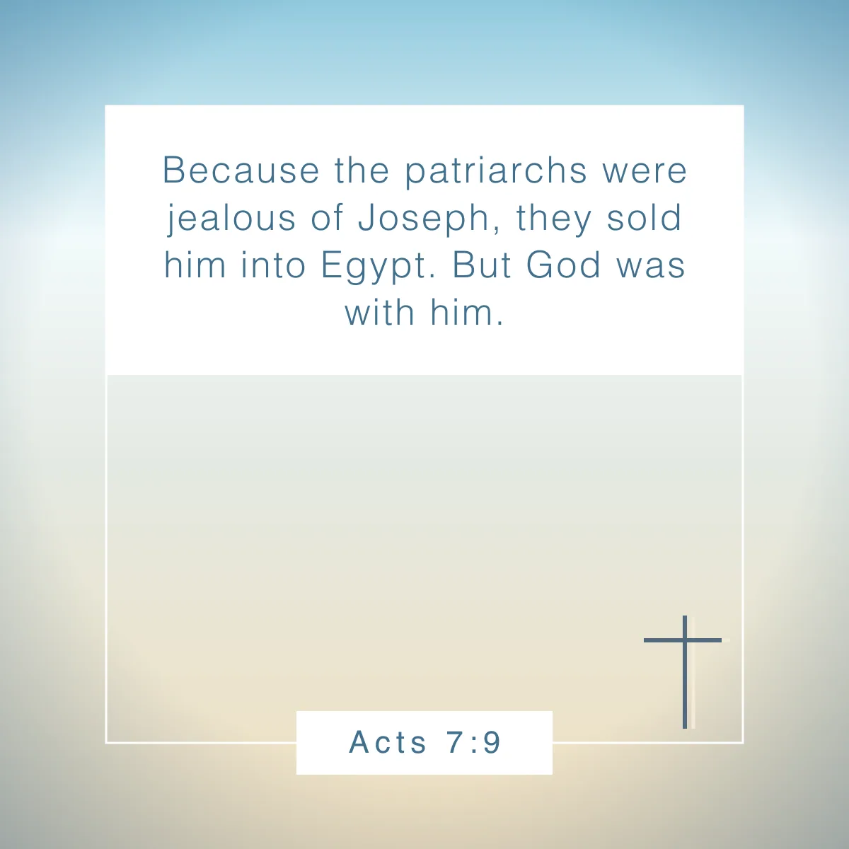 Acts 7:9 Bible verse about envy