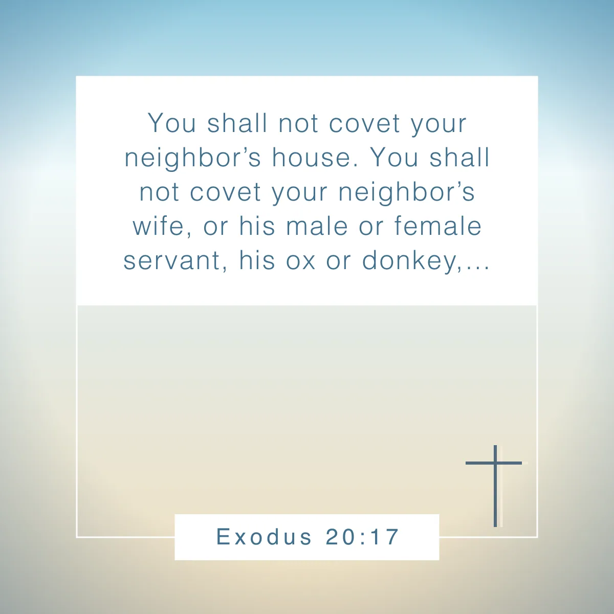 Exodus 20:17 Bible verse about envy