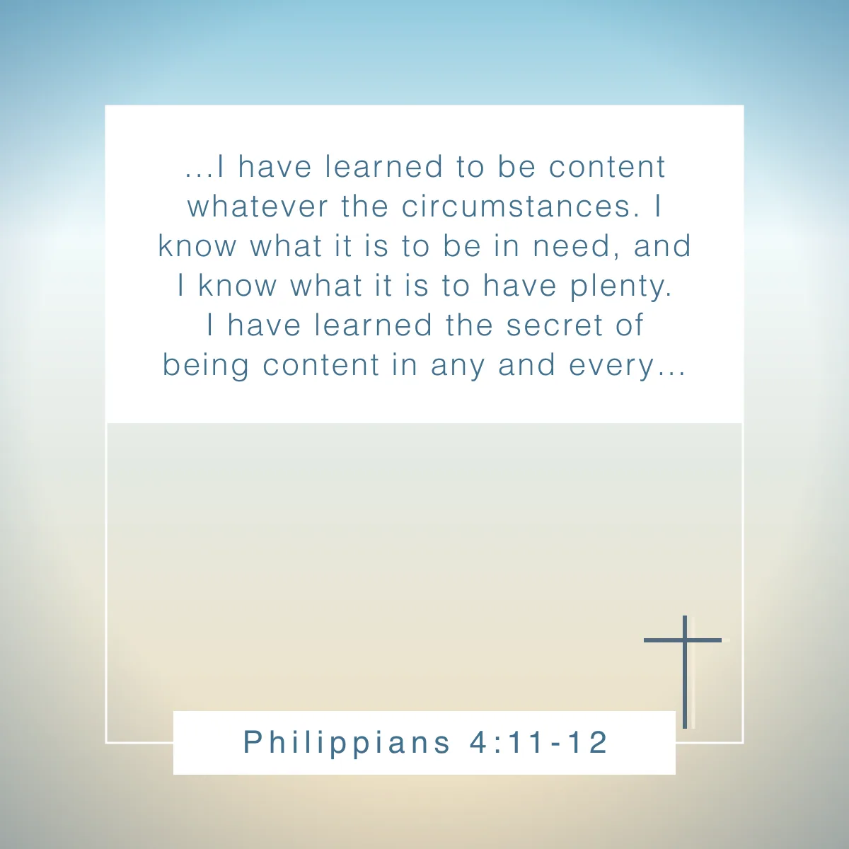 Philippians 4:11-12 Bible verse about envy