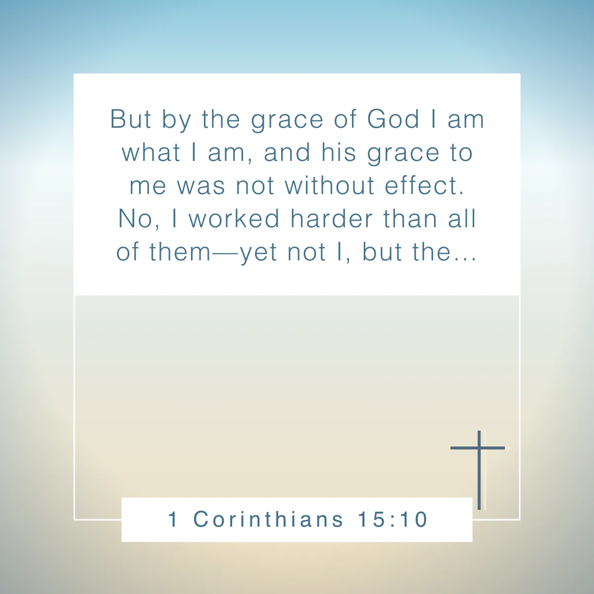 1 Corinthians 15:10 Bible verse about exercise