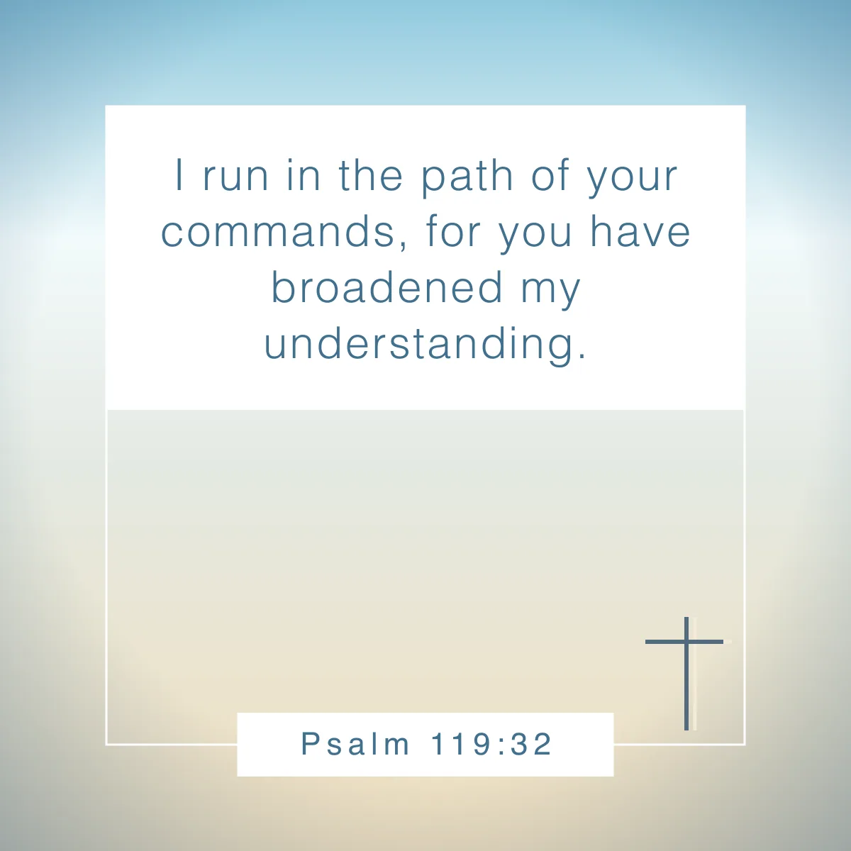 Psalm 119:32 Bible verse about exercise