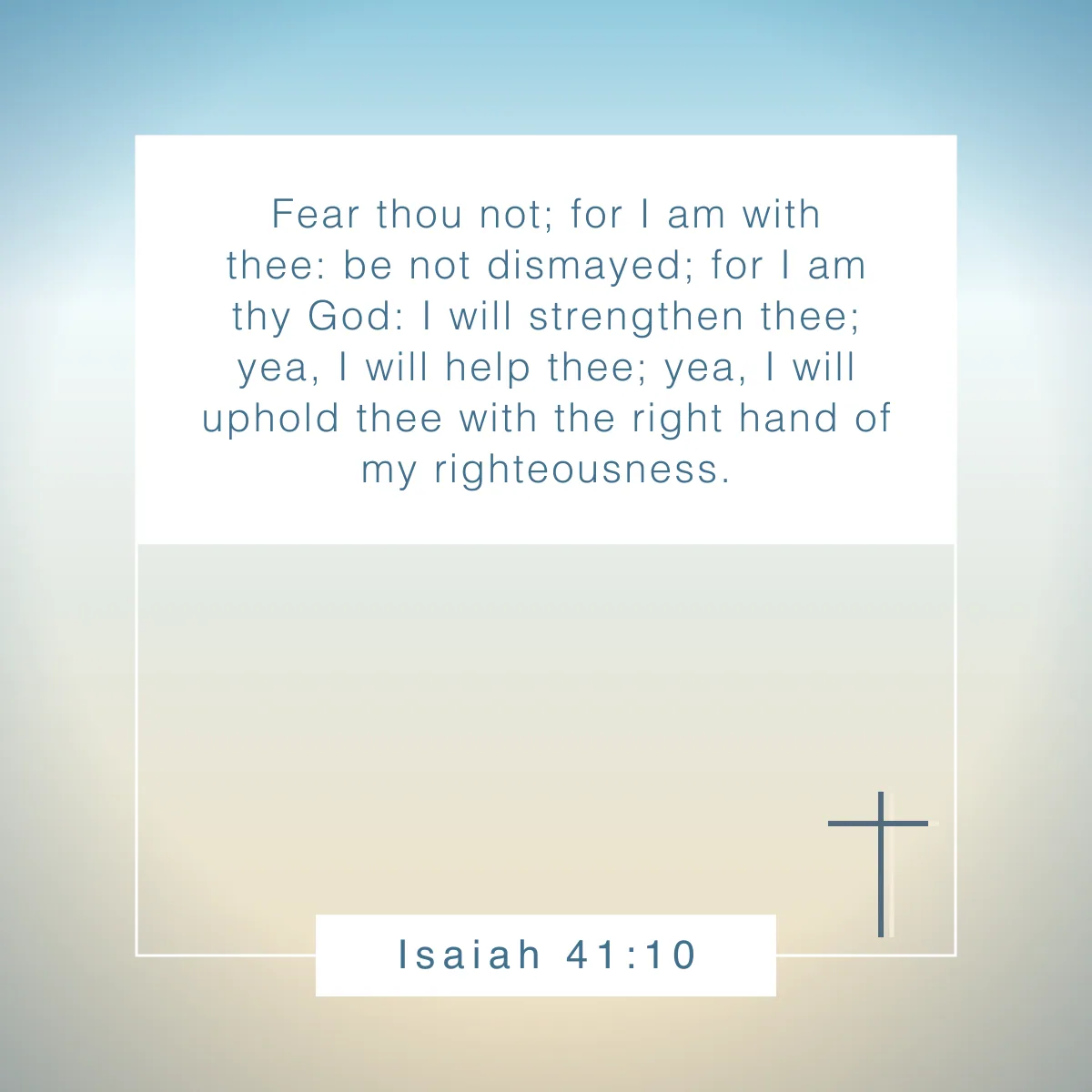 Isaiah 41:10 Bible verse about faith