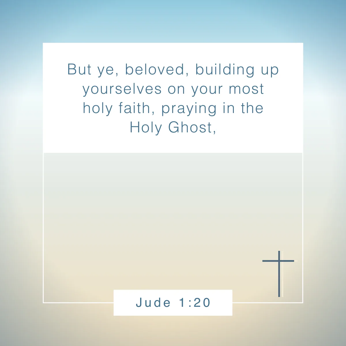 Jude 1:20 Bible verse about faith